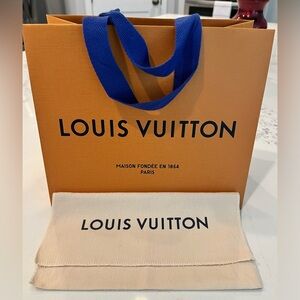 Louis Vuitton Long Wallet Dustbag  AND Shopping Tote